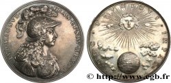 LOUIS XIV  THE SUN KING  Médaille, NEC PLVRIBVS IMPAR, frappe moderne