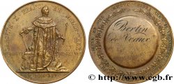 CARLO X Médaille, Sacre de Charles X, attribuée à Bertin de Veaux