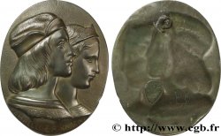 ART, PAINTING AND SCULPTURE Plaque, Raphaël et la Fornarina