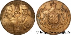 MONACO Médaille, Prince Rainier III et Grace Kelly