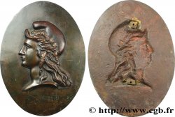 FRANCE Plaque, Les visages de la République, Marianne XF