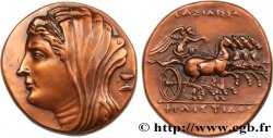 CINQUIÈME RÉPUBLIQUE Médaille antiquisante, Seize Litrai de Sicile