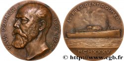 TROISIÈME RÉPUBLIQUE Médaille, Paul Doumer et le paquebot “Président Doumer”