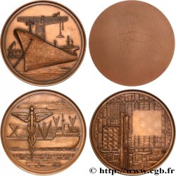 CANAUX ET TRANSPORTS FLUVIAUX Médaille, Cargos et transports fluviaux, lot de 2 médailles