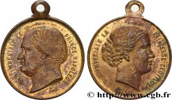 ZWEITES KAISERREICH Médaille, Jérôme Napoléon et Clotilde de Savoie