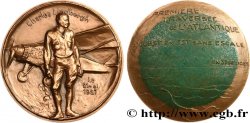 TERZA REPUBBLICA FRANCESE Médaille, Charles Lindbergh, Première traversée de l’Atlantique