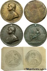 SCIENCES & SCIENTIFIQUES Médaille, Isaac Newton, avec son tirage moulé uniface