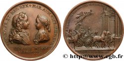 LOUIS XV THE BELOVED Médaille, Projet de mariage entre Louis XV et l’Infante d’Espagne