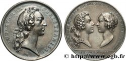 LOUIS XV THE BELOVED Médaille, Mariage du dauphin et de Marie Josèphe de Saxe
