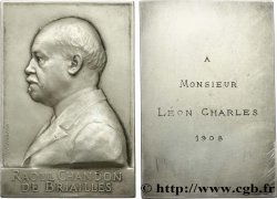 III REPUBLIC Plaquette, Raoul Chandon de Briailles