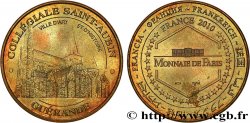 MONUMENTS ET HISTOIRE Médaille touristique, Collégiale Saint-Aubin