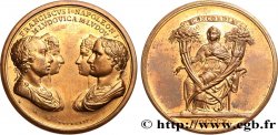 PRIMO IMPERO Médaille, Mariage de Napoléon Ier et de Marie Louise d Autriche à Vienne, refrappe