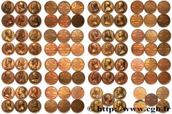 GALERIE MÉTALLIQUE DES GRANDS HOMMES FRANÇAIS Collection de 47 médailles