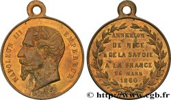 SECONDO IMPERO FRANCESE Médaillette, Annexion de la Savoie et du Comté de Nice à la France
