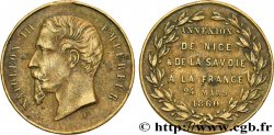SECOND EMPIRE Médaillette, Annexion de la Savoie et du Comté de Nice à la France
