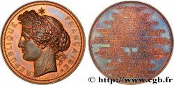 DRITTE FRANZOSISCHE REPUBLIK Médaille, Pose de la première pierre de la Sorbonne