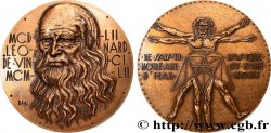 ART, PAINTING AND SCULPTURE Médaille, Léonard de Vinci, l’homme de Vitruve