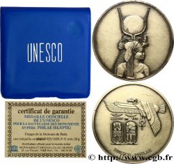 MONUMENTS ET HISTOIRE Médaille, UNESCO, Sauvegarde des monuments en péril, Philae