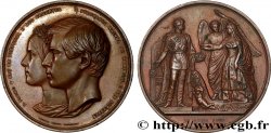 PORTUGAL - ROYAUME DU PORTUGAL - PIERRE V Médaille, Mariage du roi Pedro V du Portugal et Stéphanie de Hohenzollern-Sigmaringen