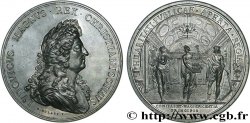 LOUIS XIV THE SUN KING Médaille, Les appartements royaux à Versailles, refrappe