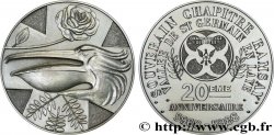 FREEMASONRY Médaille, 20e anniversaire, Souverain Chapitre Ramsay