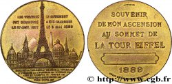 TERCERA REPUBLICA FRANCESA Médaille de l’ascension de la Tour Eiffel (Sommet)