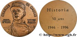 CINQUIÈME RÉPUBLIQUE Médaille, Charles de Gaulle, 50 ans d’histoire