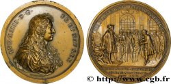 LOUIS XIV LE GRAND ou LE ROI SOLEIL Médaille, Droit de préséance reconnu par l’Espagne