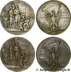 SUISSE - CONFÉDÉRATION HELVÉTIQUE Médaille, Patrie, Tir fédéral, lot de 2 ex.