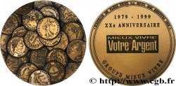 CINQUIÈME RÉPUBLIQUE Médaille, Monnaie de Paris pour la cour des comptes