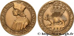 LOUIS XII  Médaille, Porc-épic, refrappe