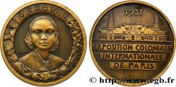 TROISIÈME RÉPUBLIQUE Médaille, Exposition Coloniale Internationale - Océanie