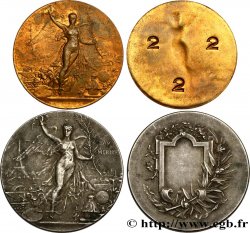 PRIZES AND REWARDS Médaille, Au mérite et son épreuve de contrôle uniface numéroté