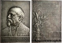 III REPUBLIC Plaquette, Pierre-Paul Dehérain XF