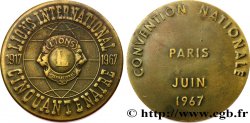 CINQUIÈME RÉPUBLIQUE Médaille, Cinquantenaire du Lions International