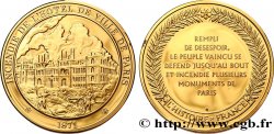 HISTOIRE DE FRANCE Médaille, Incendie de l’hotel de ville de Paris