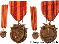 III REPUBLIC Médaille commémorative, France, Bataille de Dunkerque et sa miniature