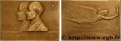 AÉRONAUTIQUE - AVIATION : AVIATEURS & AVIONS Plaquette, Orwille et Wilbur Wright, Aviateurs TTB