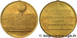 TROISIÈME RÉPUBLIQUE Médaille du ballon à vapeur - panorama de Paris