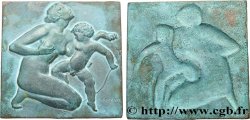 ART, PEINTURE ET SCULPTURE Plaque, Aphrodite et Amour