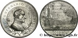 ITALY - KINGDOM OF ITALY - UMBERTO I Médaille, Centenaire de la découverte de la batterie, Exposition de l’électricité, de l’industrie et de la soie