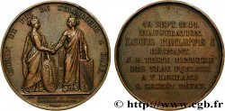LOUIS-PHILIPPE Ier Médaille, Inauguration de la ligne Strasbourg-Bâle