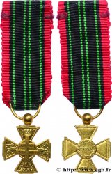 QUATRIÈME RÉPUBLIQUE Médaille, Croix du combattant volontaire de la résistance, miniature