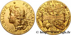 TROISIÈME RÉPUBLIQUE Médaille, Société Nationale des Conférences Populaires
