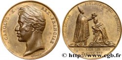 CHARLES X Médaille, Sacre de Charles X TTB+