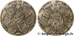 CINQUIÈME RÉPUBLIQUE Médaille calendrier, Arlequin et Pierrot