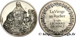 LES 100 PLUS GRANDS CHEFS-D OEUVRE Médaille, La Vierge aux rochers de De Vinci