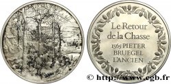 THE 100 GREATEST MASTERPIECES Médaille, Le retour de la chasse de Bruegel l’Ancien