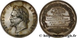SECOND EMPIRE Médaille, Bénédiction de la première pierre, Société immobilière du quartier neuf du Luxembourg AU