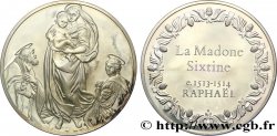 LES 100 PLUS GRANDS CHEFS-D OEUVRE Médaille, La Madone Sixtine par Raphaël SUP